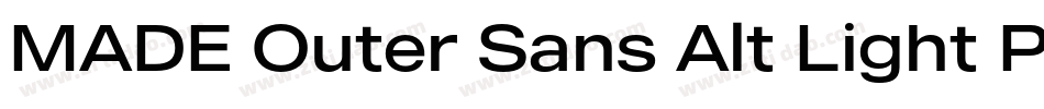 MADE Outer Sans Alt Light PERSONAL USE字体转换